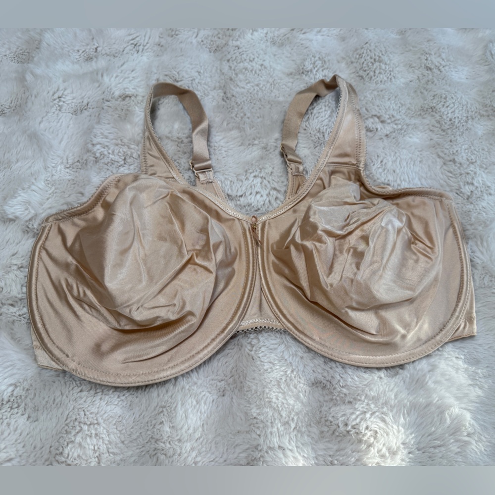 Wacoal Underwire Bra Beige Basic Beauty Full Figure Size 44DDD